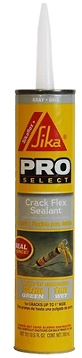 Sikaflex PRO SELECT Series 515306 Crack Flex Sealant, Light Gray, 10.1 oz Cartridge