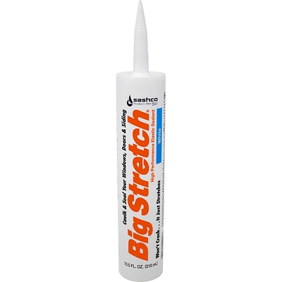 Sashco Big Stretch 10016 Acrylic Caulk, White, 10.5 Oz.
