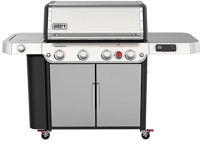 Genesis SPX-435 Smart Tech 4-Burner LP Gas Grill, 48,000 BTU + Side & Sear Burners, Stainless Steel