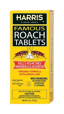 Harris HRT-6 Roach Tablets, Boric Acid, 6 oz.