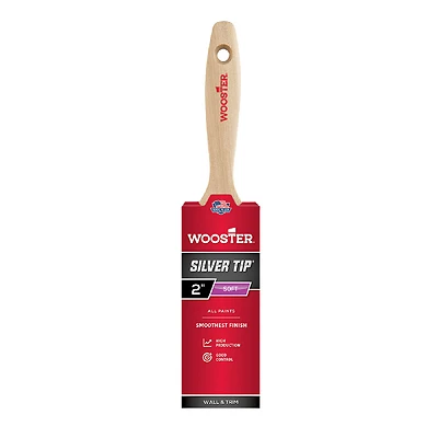 Wooster 5222-2 Silver Tip Varnish Brush, 2 In., Polyester Bristle