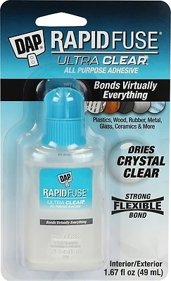 RapidFuse Adhesive, Ultra Clear, 1.67 oz.