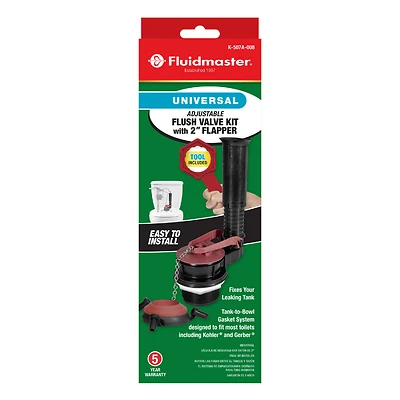 Fluidmaster K-507A-008-P10 Flush Valve Repair Kit, 2-In., Kohler/Gerber