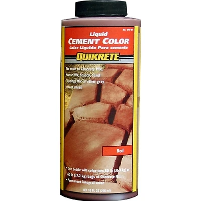 Quikrete 131703 Liquid Cement Color, Red, 10 oz Bottle