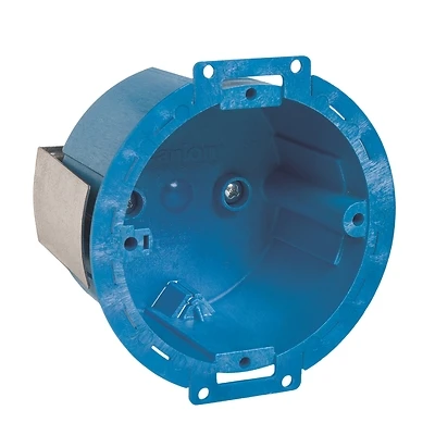 Carlon BH614R SuperBlue Old Work Ceiling Box, 3-1/2 In. Round, PVC