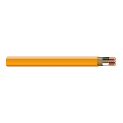 Non-Metallic Romex Sheathed Electrical Cable With Ground, 10/2, 25 Ft.