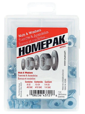 41818 Nuts & Washers Assortment - pack of 5