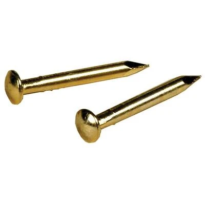 Hillman 2-oz 16-Gauge 0.625-in Brass-Plated Linoleum Nails