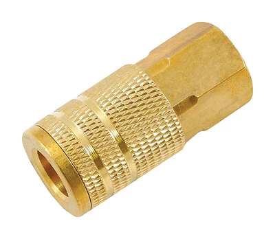 Forney 75479 Brass Coupler, 1/4 In. FNPT x 3/8 In. FNPT