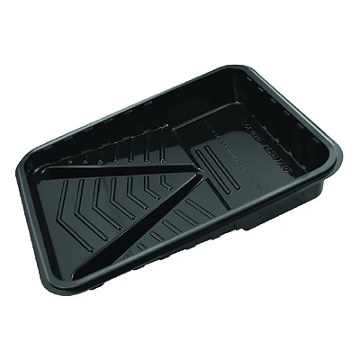 Linzer RM 408 Disposable Paint Tray, 1 Qt, 15 In. x 9 In., Black Plastic
