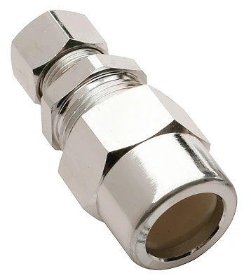 Plumb Pak PP32-10BRLF Compression x CPVC Brass Straight Adapter, 1/2 x 3/8 In.