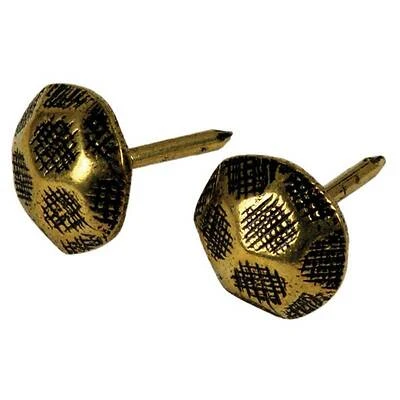 Hillman 25 Count 16-Gauge 1-in Brass-Plated Furniture Nails