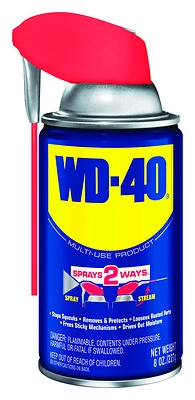 WD-40 49002 Aerosol Lubricant, Smart Straw, 8 oz.
