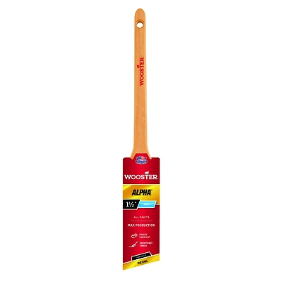 Wooster 4230-1 1/2 Alpha Thin Angle Sash Paint Brush, 1.5 In.