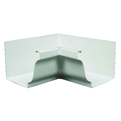 Amerimax 27201 Gutter Miter, 5 in Gutter, Aluminum, White