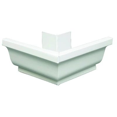 Amerimax 27202 Gutter Miter, 5 in Gutter, Aluminum, White
