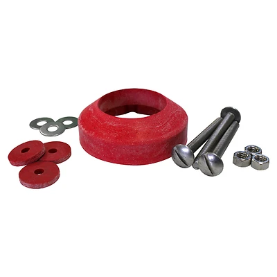 Korky 464BP Tank-To-Bowl Gasket/Hardware Kit, 2 In., Red