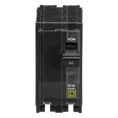 Square D QO260CP 60-Amp Double-Pole Circuit Breaker, 120/240 VAC