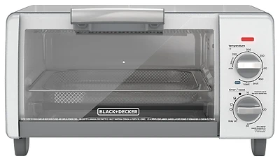 Black+Decker TO1785SG Toaster Oven With Air Fry, 4-Slice, Gray