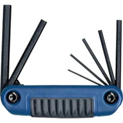 Eklind 25171 Ergo-Fold Metric Hex Key Set, 7-Piece, Chrome Nickel Alloy