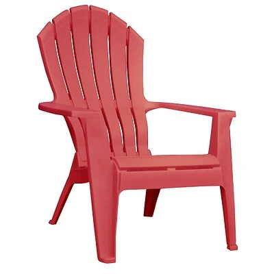 RealComfort Adirondack Chair, Ergonomic, Cherry Red