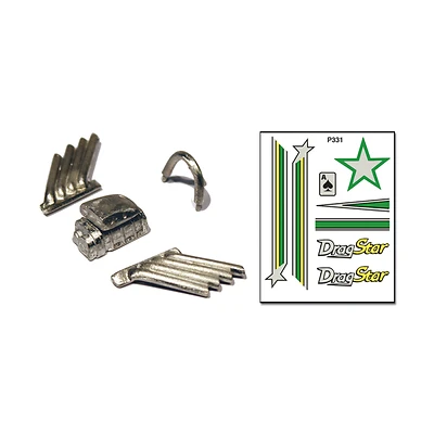 PINECAR P331 Drag Star Parts/Decals
