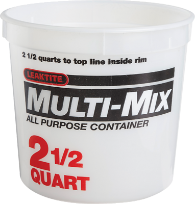 Leaktite 1044481 Multi-Mix Container, HDPE, 2.5-Qt.
