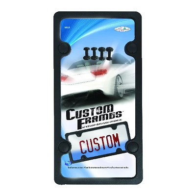 Custom Accessories 92502 Sport License Plate Frame, Plastic, Black