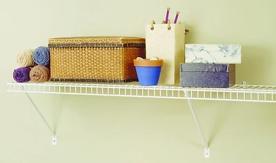 Closetmaid 106100 Wire Shelf Kit, White, 72 In. x 12 In.