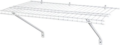 Closetmaid 103100 Wire Shelf Kit, White Steel, 60 Lb, 3-Ft. x 12-In.