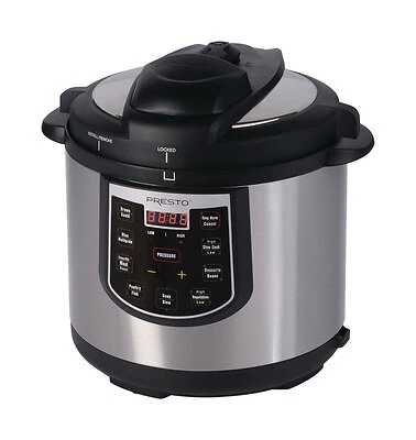 Presto 02141 Electric Pressure Cooker Plus, 6 Qt, Digital Control
