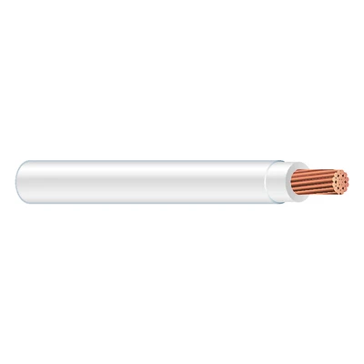 6 Stranded Building Wire, White, 500 Ft.