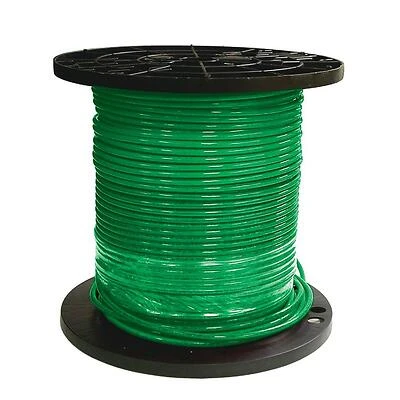 6 Stranded Building Wire, Green, 500 Ft.