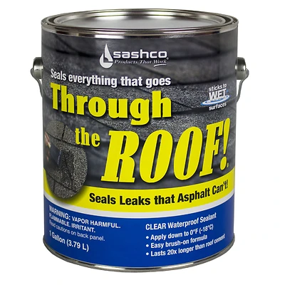 Sashco 14004 Cement and Patching Sealant, Clear, 1 gal, Container, Liquid