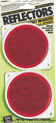 Hy-Ko CDRF-3R Adhesive Reflector, Red, 3-In.
