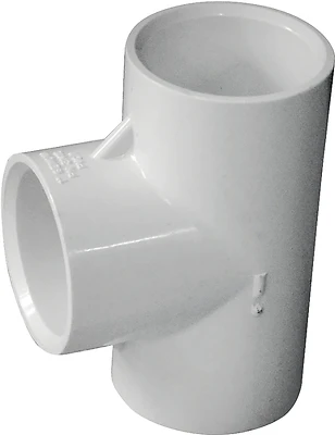 1-inch Diameter 90-degree Pvc Schedule 40 Tee Pipe Fitting Model 401010rmc
