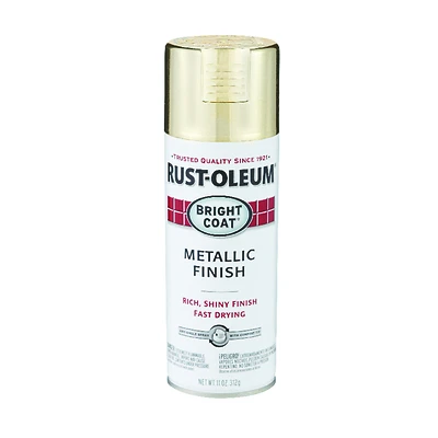 Rust-Oleum 7710830 Metallic Enamel Spray Paint, Gold, 11 Oz