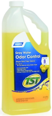 Camco USA 40252 Series Water Odor Control, Clear/Light Straw, 32 oz Bottle, Liquid, Lemon