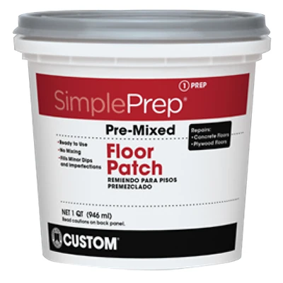 SimplePrep FPQT Pre-Mixed Floor Patch, Gray, 1 Qt.
