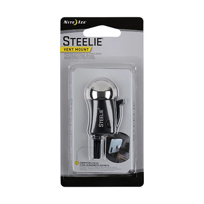 Nite Ize STVM-11-R7 Steelie Vent Ball-Mount, Aluminum/Stainless Steel, Gray