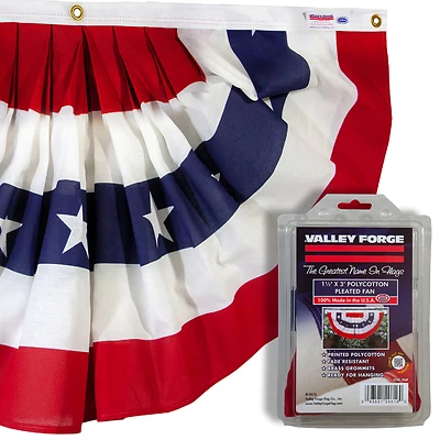 Valley Forge PMF Mini-Fan Flag, Polycotton, 1-1/2 Ft. X 3 Ft.