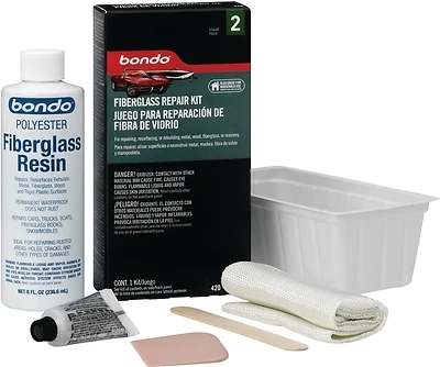 Bondo 420 Fiberglass Cloth Repair Kit, Resin and Hardener