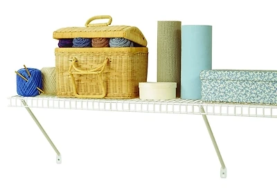 ClosetMaid 104100 All-Purpose Wire Shelf Kit, White, 4-Ft. x 12-In.