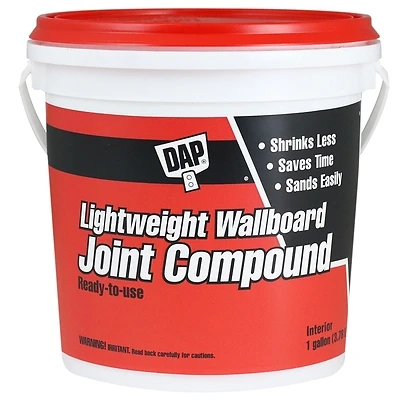 Dap 10114 Lightweight Joint Compound, Off-White, 1 Gallon