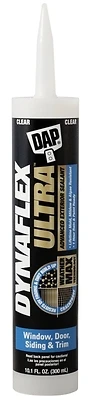 DynaFlex Ultra Advanced Exterior Sealant for Windows, Doors, Siding & Trim, Clear, 10.1-oz.