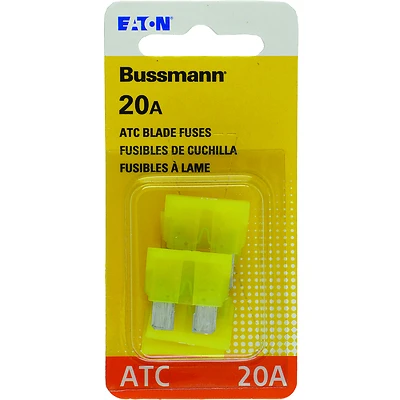 Bussmann BP/ATC-20-RP Automotive Fuse, Blade Fuse, 32 VDC, 20 A, 1 kA Interrupt