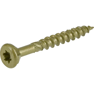 #8 x 1-1/2 in. Star Flat-Head Exterior Wood Screw