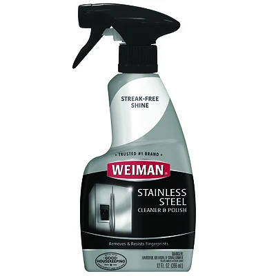 Weiman 76A Stainless-Steel Cleaner and Polish, 12 Oz.