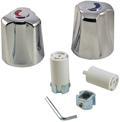 Danco 80019 Faucet Handle Set, Chrome, Two-Handle Tub and Shower