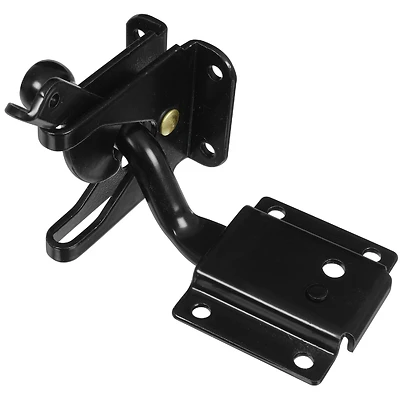 National Hardware N342-626 Self-Adjusting Gate Latch, Steel, Black